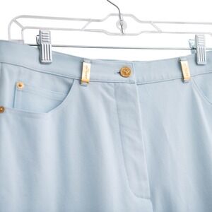 St John Sport Essentials Sz 10 Light Blue Pants Old Money Quiet Luxury Designer